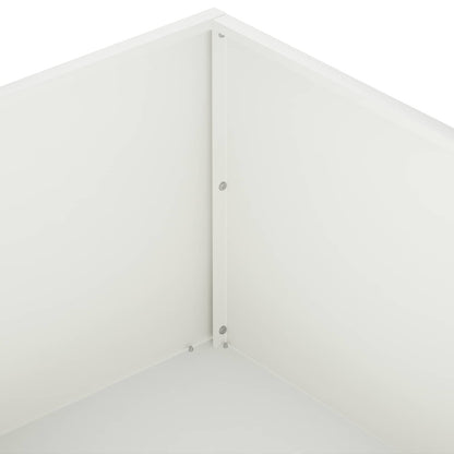 Macetero De Jardín Blanco 40 X 40 X 20 Cm_4