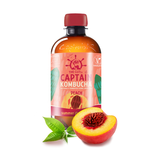 Kombucha Melocotón BIO Captain Kombucha 1L