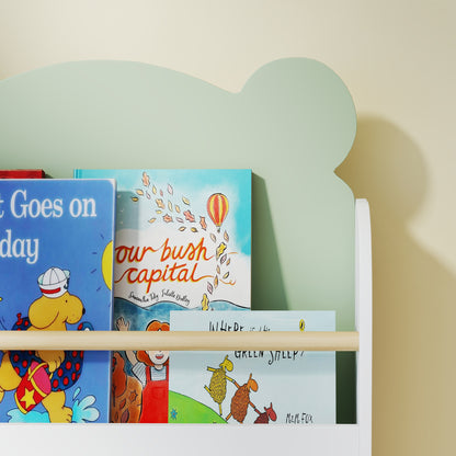 Librería Infantil Aiyaplay Mdf, Madera De Pino Verde 55x15x110 Cm_3
