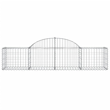 Cestas De Gaviones 6 Uds Forma De Arco Hierro 200x50x40/60 Cm_3