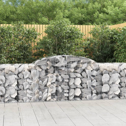 Cestas De Gaviones 6 Uds Forma De Arco Hierro 300x50x80/100 Cm_1