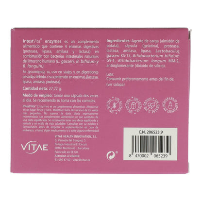 IntestVita Enzymes 60 cápsulas