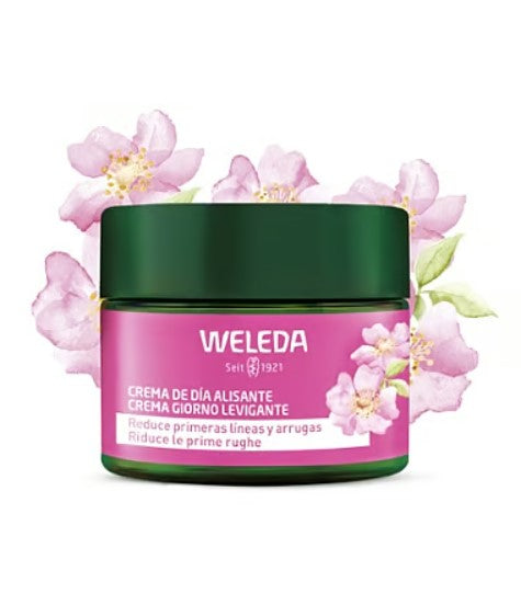 Crema de Día Alisante de Rosa Mosqueta y Té Blanco, Weleda, 40ml