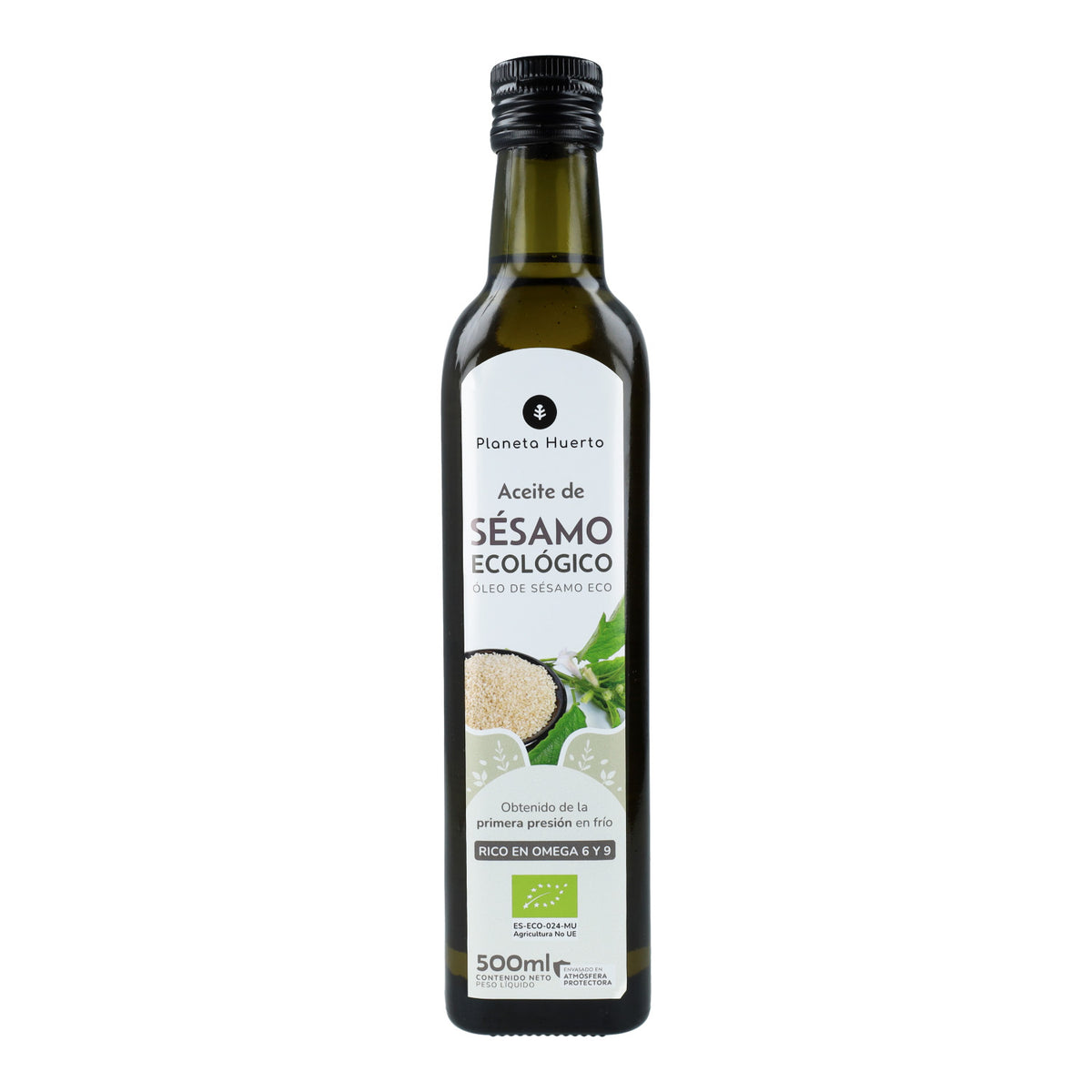 Aceite de Sésamo prensado en frío ECO Planeta Huerto 500 ml
