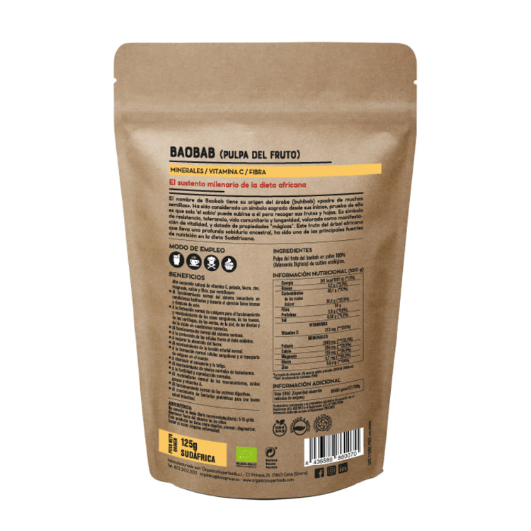 Baobab Bio En Polvo 1kg - Orgánica Superfoods_1