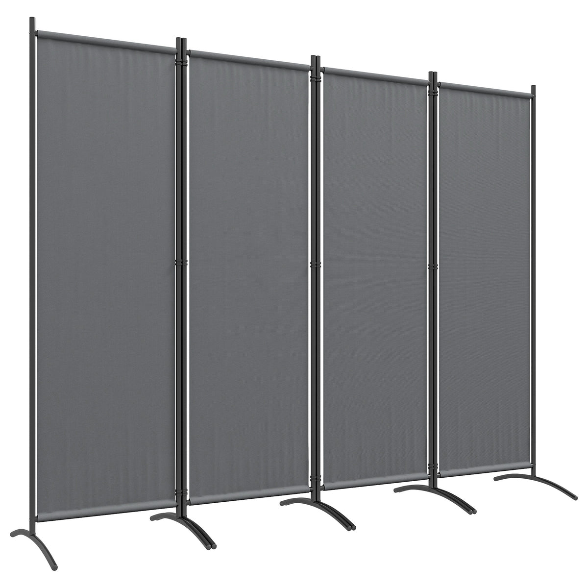 Separador De Ambientes Outsunny Poliéster, Metal Gris 221x50x172 Cm_0