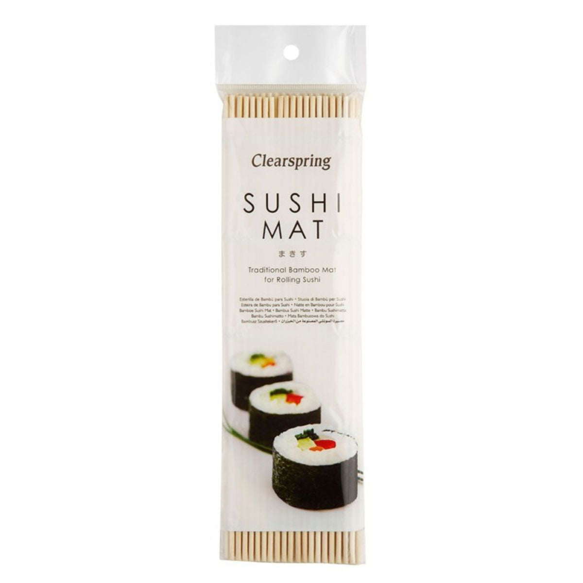 Esterilla de Bambú para preparar Sushi 1/U Clearspring
