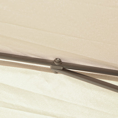 Carpa Plegable Outsunny 330x330x288 Cm Beige_4