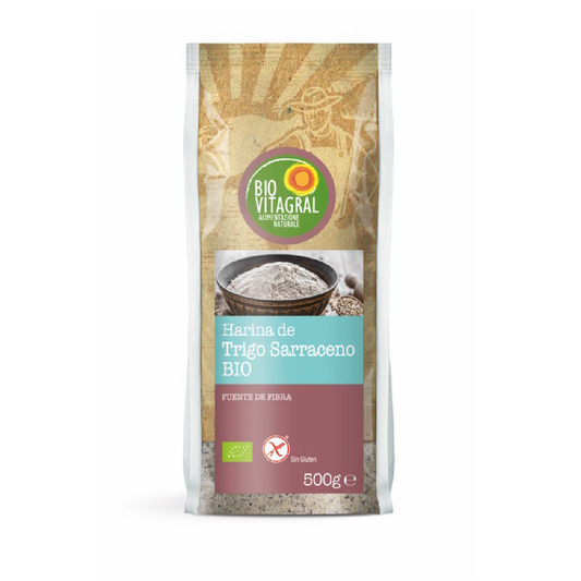 Harina de Trigo Sarraceno Sin Gluten Biovitagral 500 g