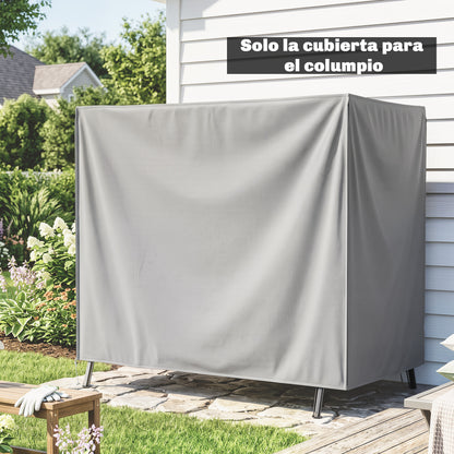Funda Para Columpio Outsunny Tela Oxford Gris 177x114x152 Cm_3