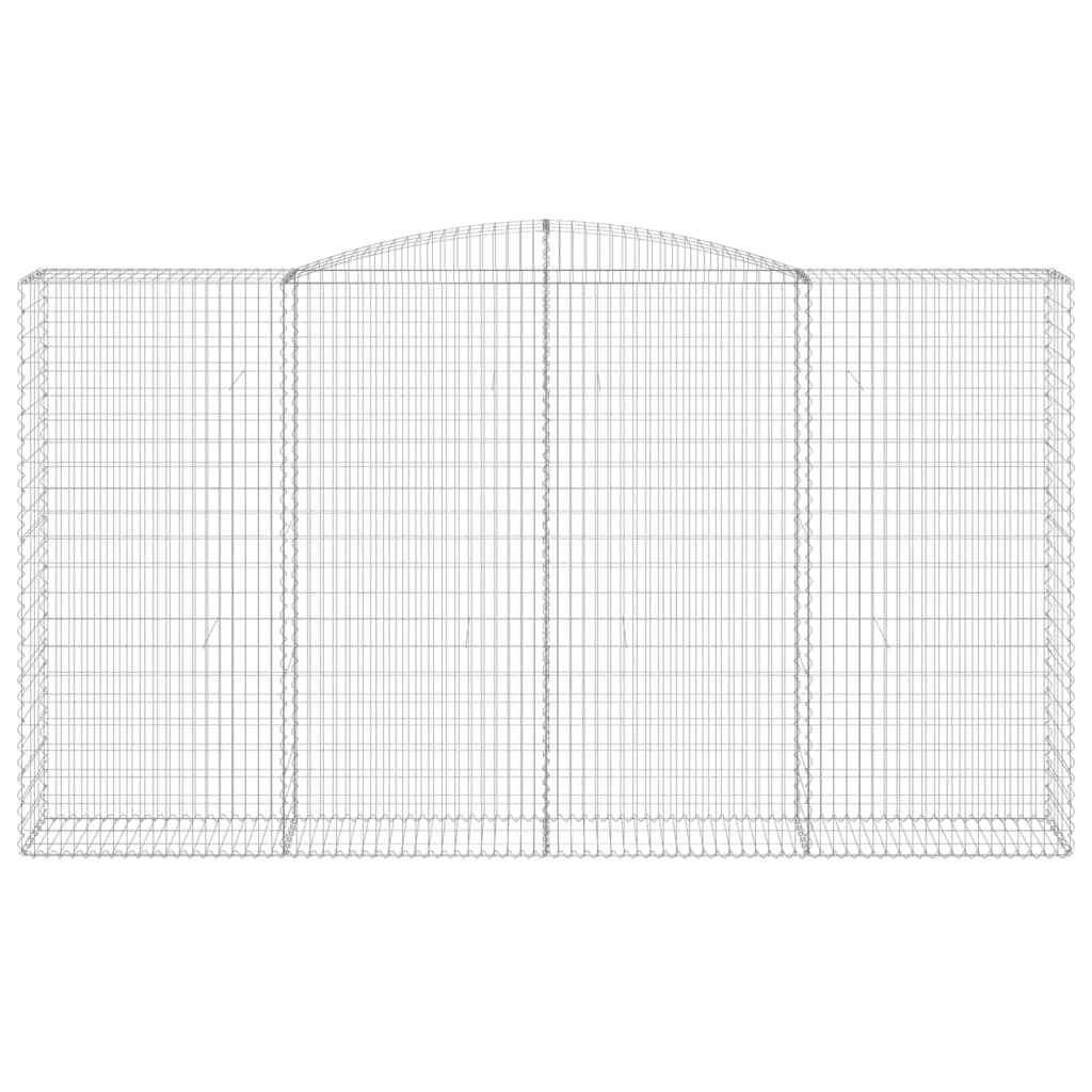 Cestas De Gaviones 9 Uds Forma De Arco Hierro 400x50x220/240 Cm_3