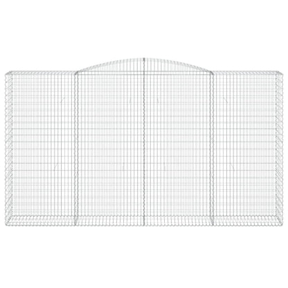 Cestas De Gaviones 9 Uds Forma De Arco Hierro 400x50x220/240 Cm_3