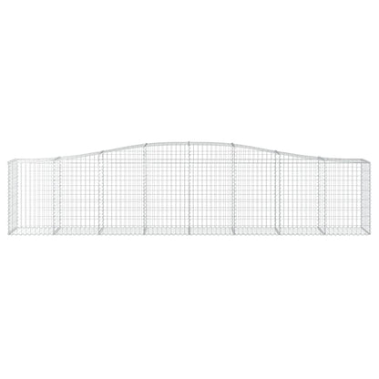 Cestas De Gaviones 15 Uds Forma De Arco Hierro 400x50x80/100 Cm_3