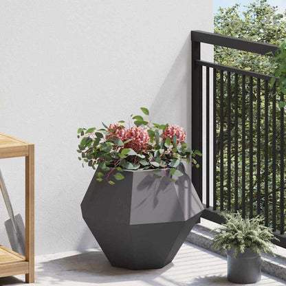 Jardinera 2 Uds. Negro 50 X 50 X 40 Cm Acero_3