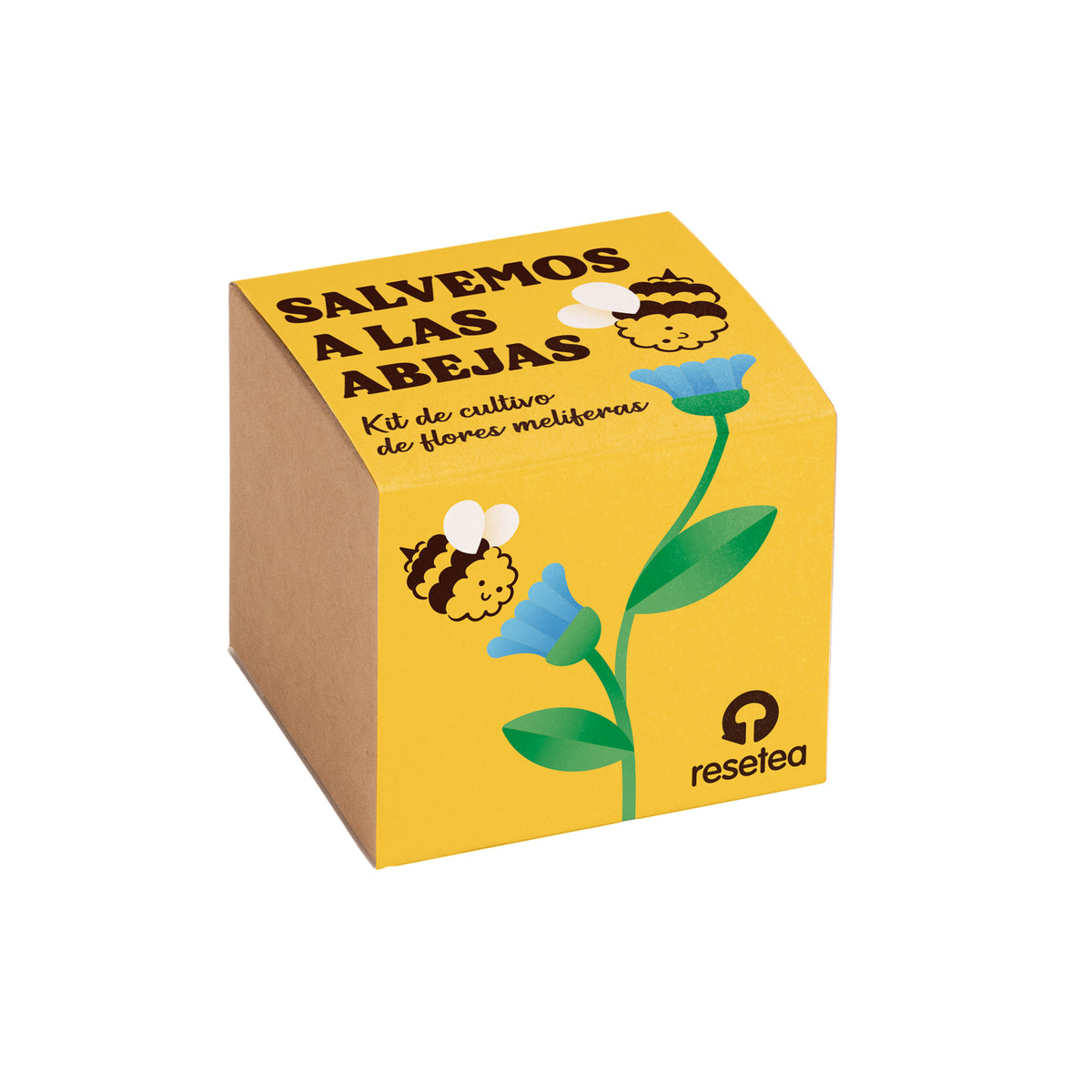 Salvemos a las Abejas – Kit Flores Melíferas con Bomba de Semillas, Regalo Educativo - Resetea_0