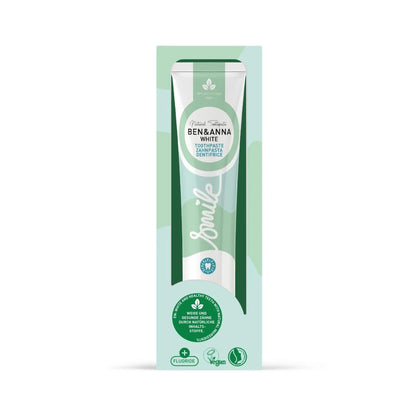 Dentífrico White con flúor Ben &amp; Anna tubo 75 ml
