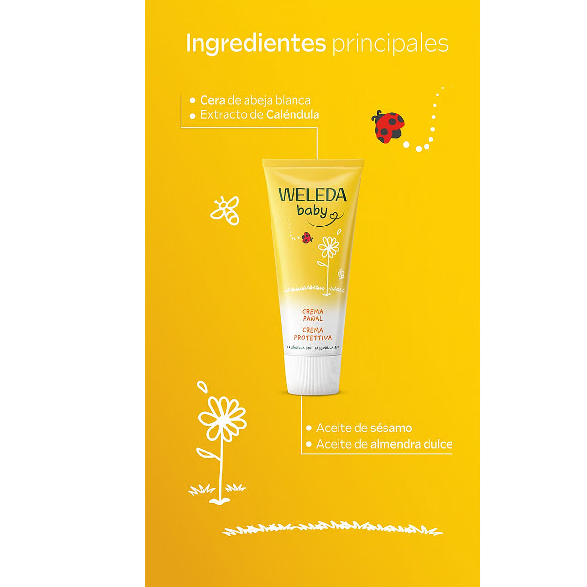 Crema de Pañal de Caléndula Weleda, 75ml
