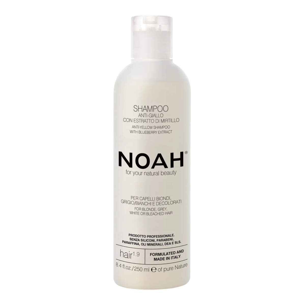 Champú antiamarillo con extracto de arándano azul Noah 250 ml