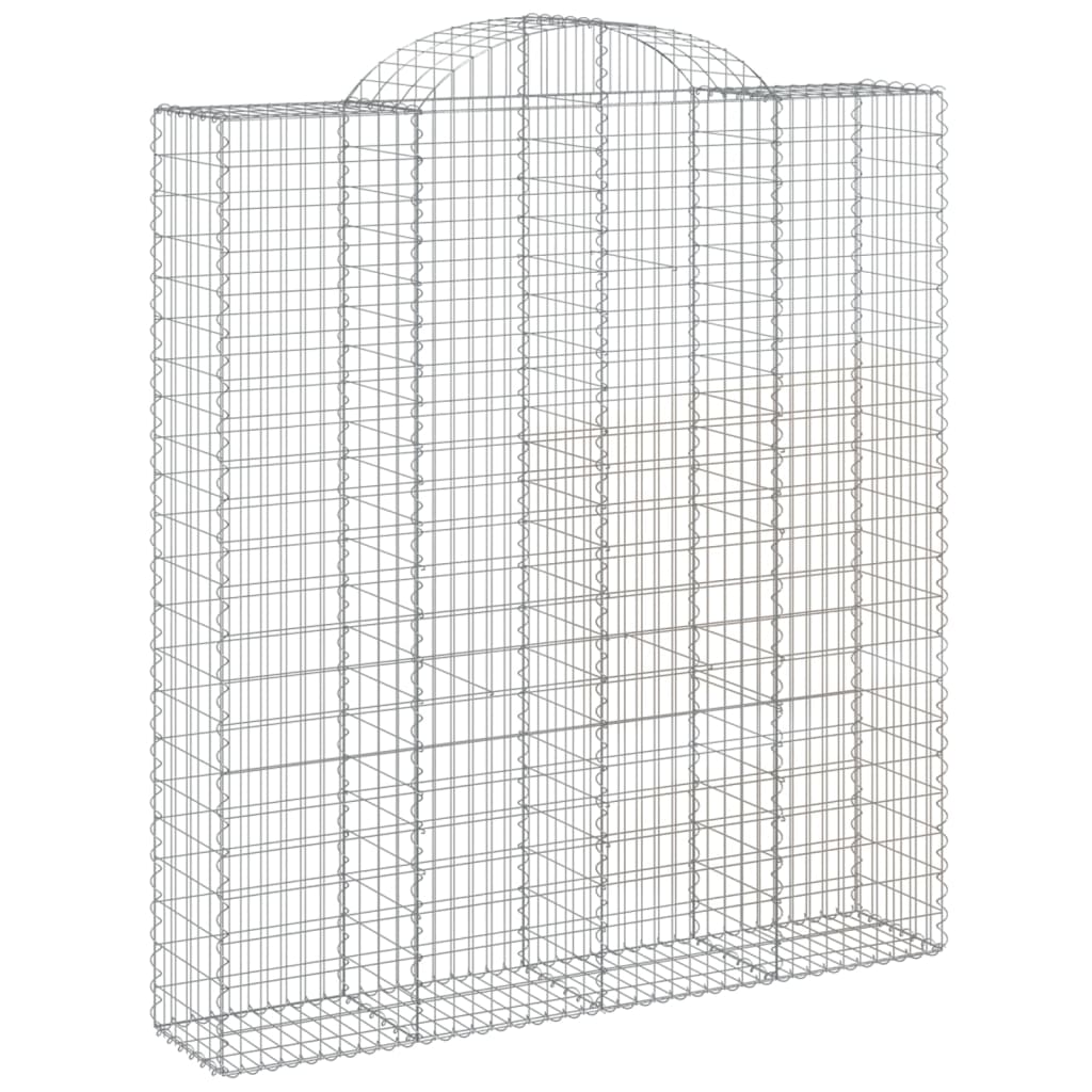 Cestas De Gaviones 5 Uds Forma De Arco Hierro 200x50x220/240 Cm_2