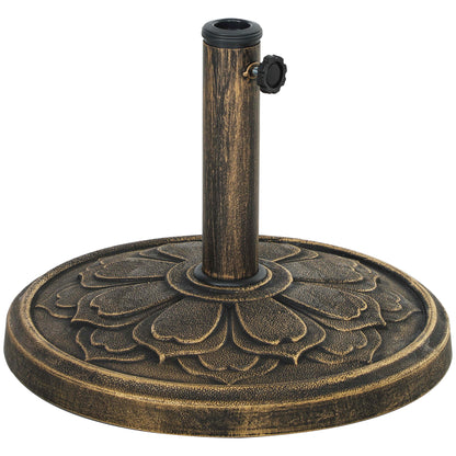 Base Para Sombrilla Outsunny Resina Bronce 46x46x33 Cm_0