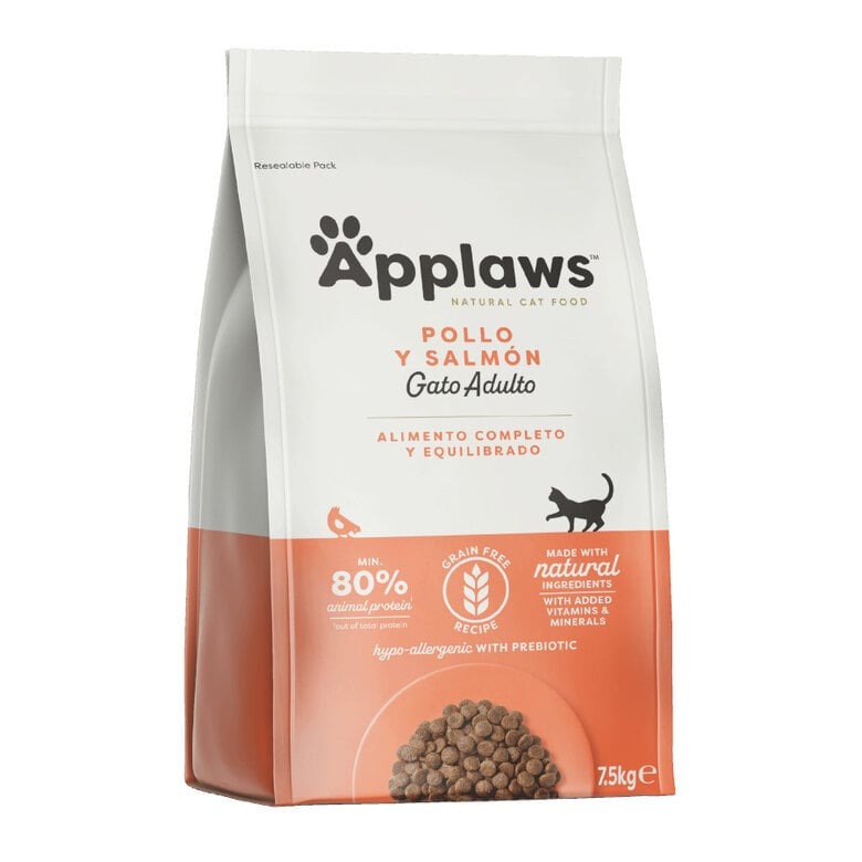 Applaws Cat Dry Adulto Pollo y Salmón 7,5 kg Pienso natural para gatos grain free