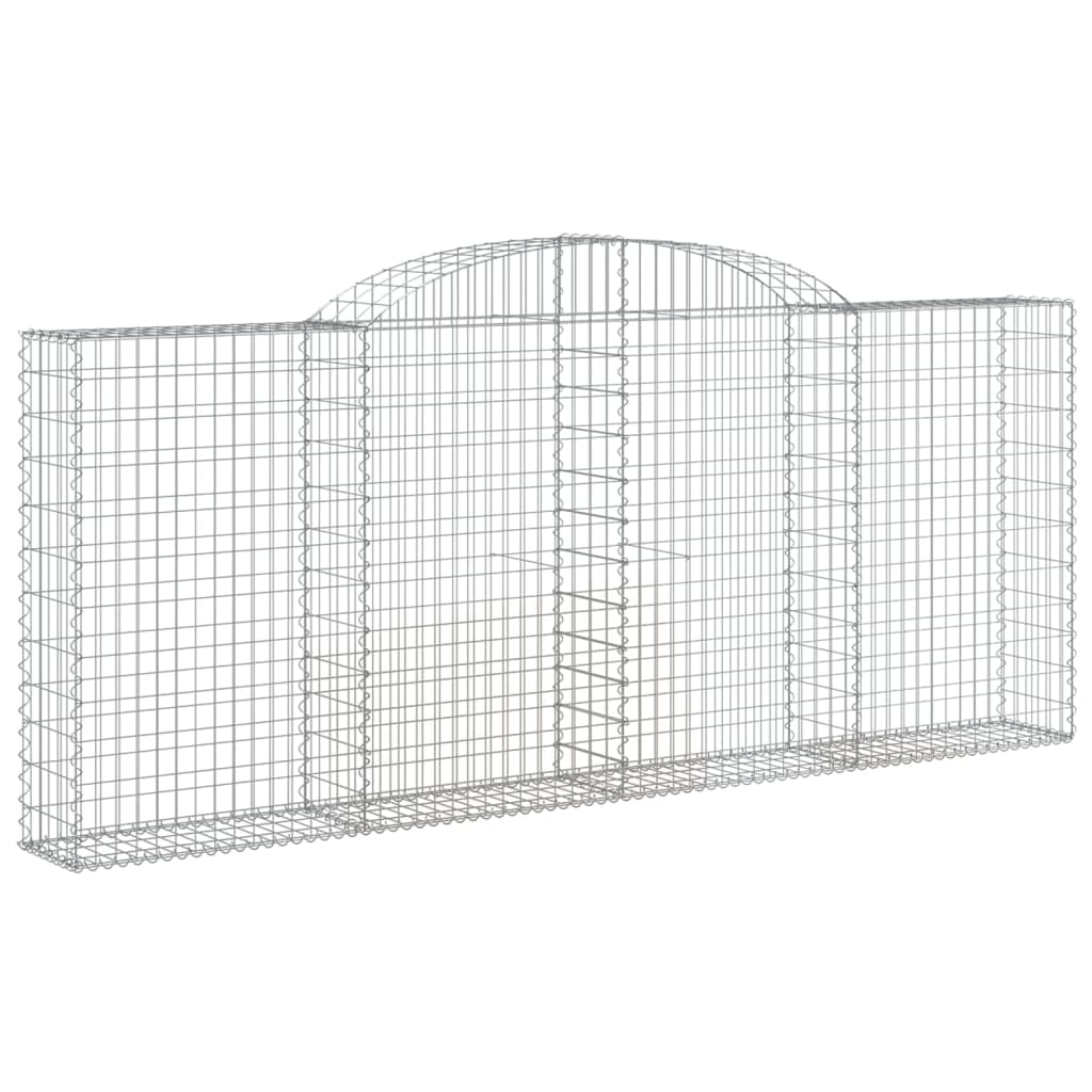 Cestas De Gaviones 2 Uds Forma De Arco Hierro 300x50x120/140 Cm_2