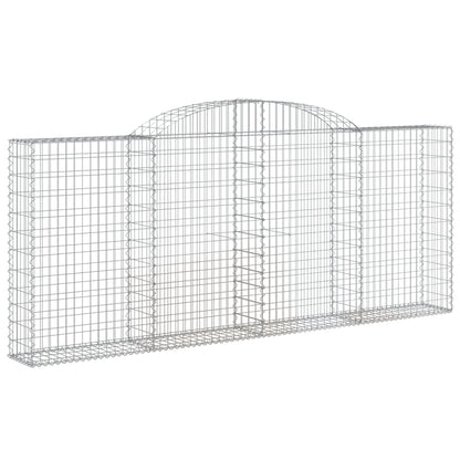 Cestas De Gaviones 2 Uds Forma De Arco Hierro 300x50x120/140 Cm_2