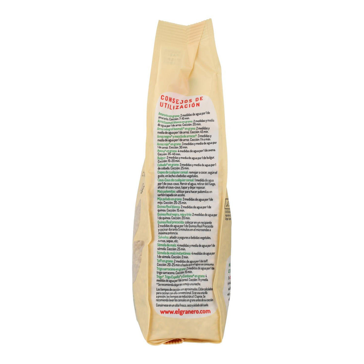 Trigo en Grano Bio El Granero, 500 g