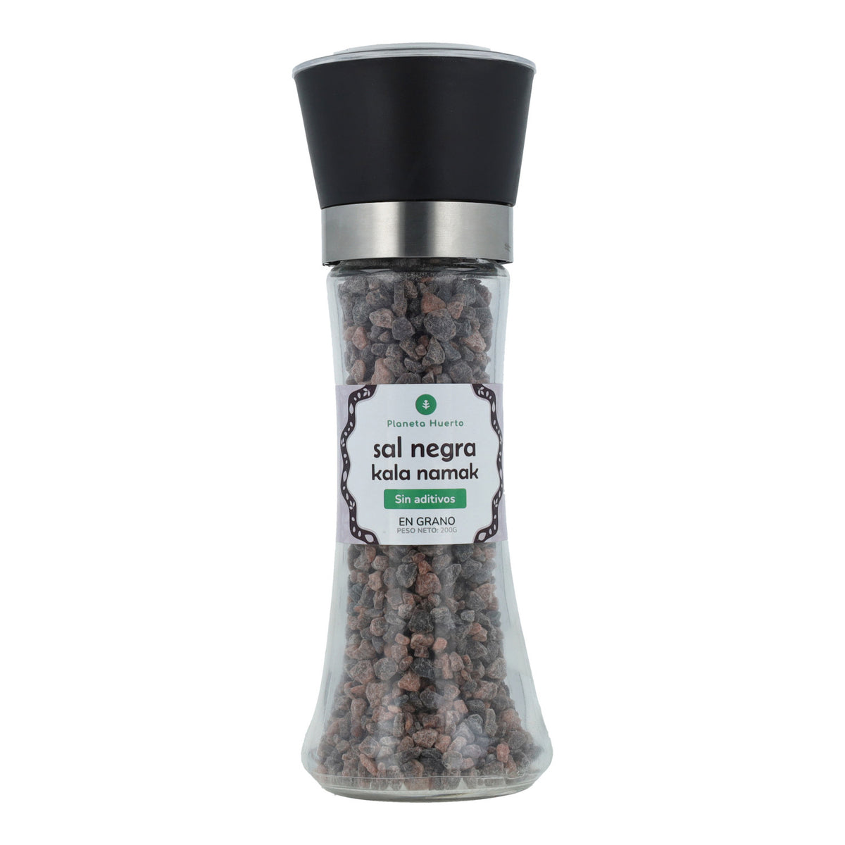 Molinillo sal negra ECO Planeta Huerto 200g