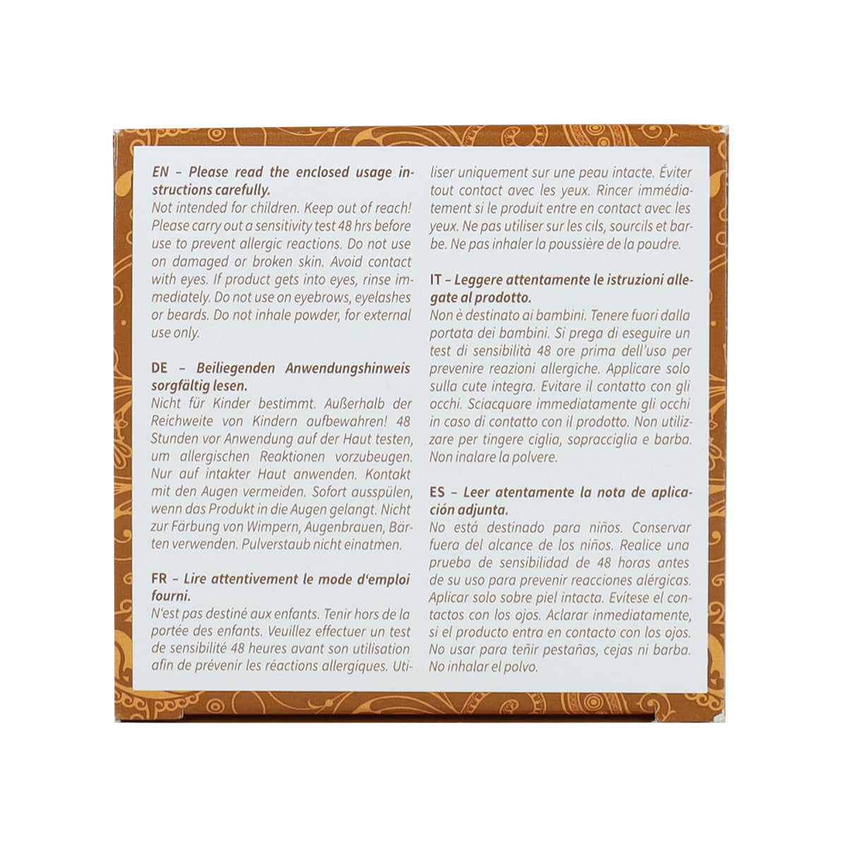 Pack 2X Tinte natural color castaño dorado Khadi 100 g