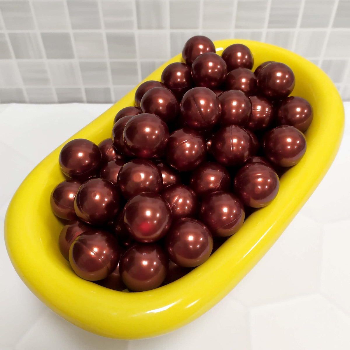 Bolsa Regalo 12 Perlas De Baño Aroma Vainilla - Con Aceite De Soja - Hidrata, Suaviza Y Perfuma La Piel - Forma Bola_4