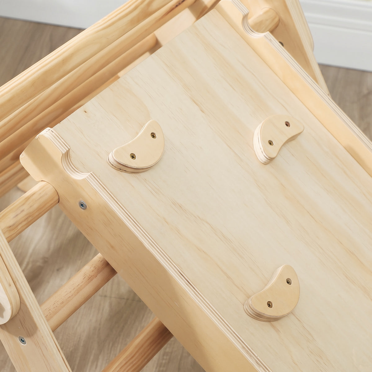 Triángulo De Escalada Aiyaplay Madera De Pino Multilaminada Madera Natural 147x64.5x59 Cm 331-064v00nd_4