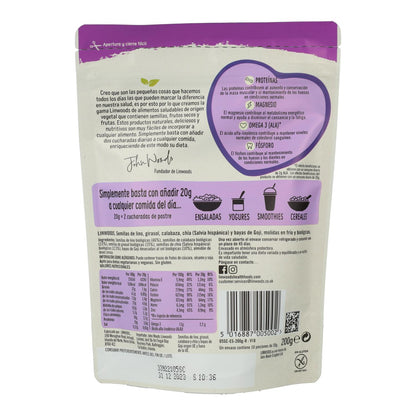 Semillas de Lino, Girasol, Calabaza, Chía y Bayas de Goji molidas Bio - Linwoods  425 g