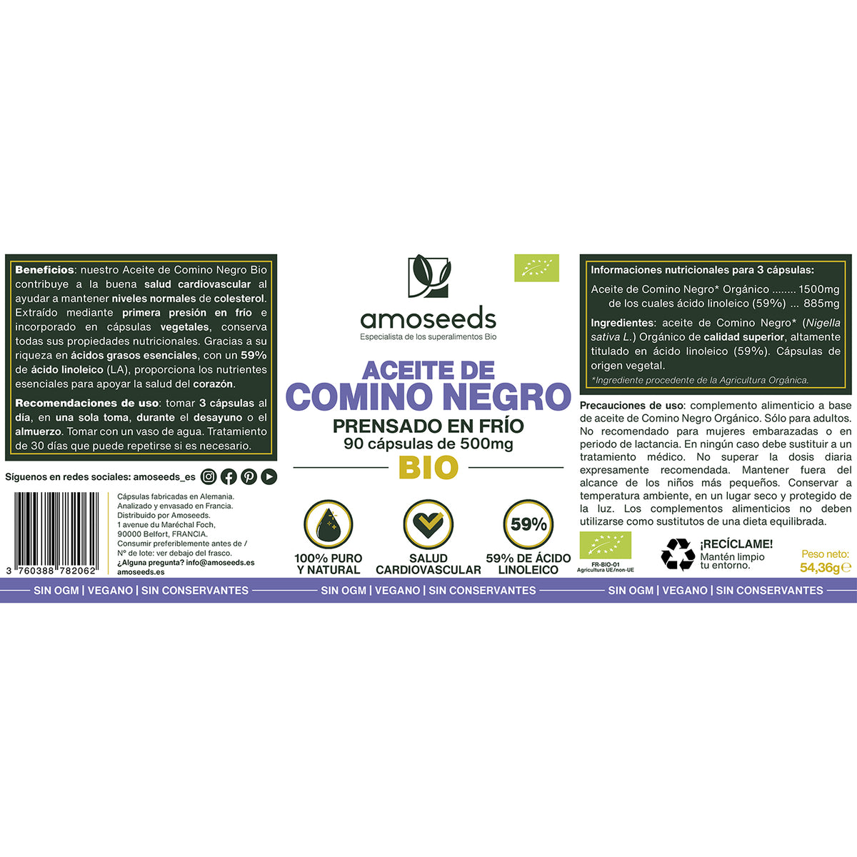 Aceite De Comino Negro Bio | 90 Cápsulas_4