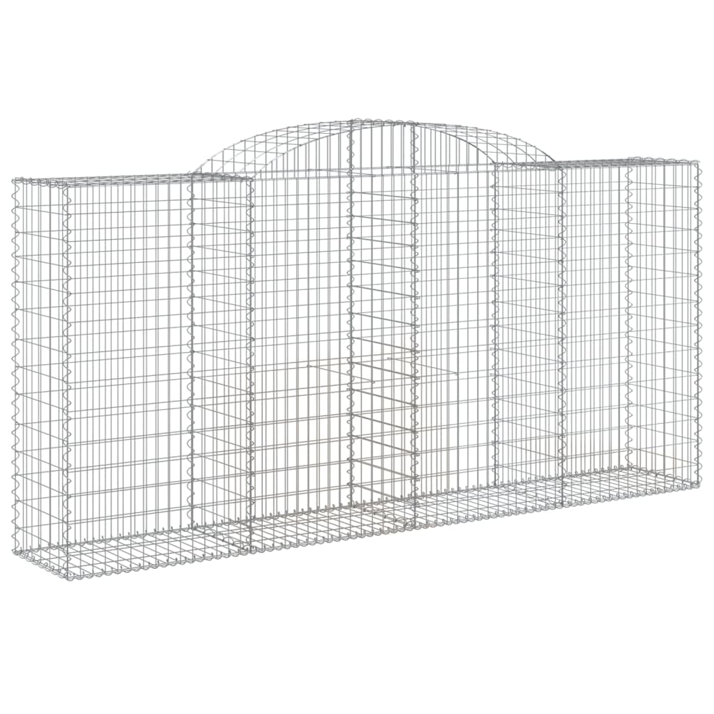 Cestas De Gaviones 8 Uds Forma De Arco Hierro 300x50x140/160 Cm_2