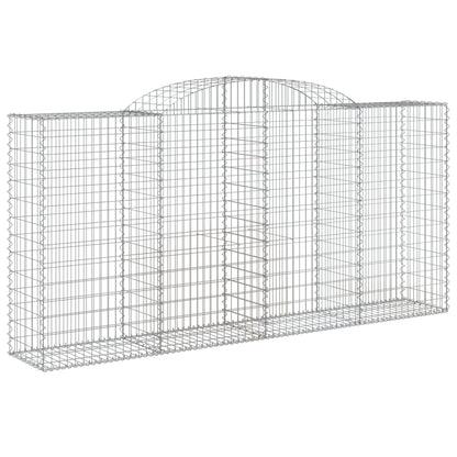 Cestas Gaviones 12 Uds Forma De Arco Hierro 300x50x140/160 Cm_2