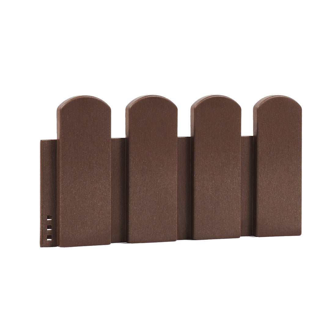 Pack 5 Bordos Tabla Clickborder Lop Marrón Para Jardín - 0,4x0,2 M - Multicolor_1