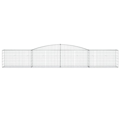 Cestas De Gaviones 6 Uds Forma De Arco Hierro 400x50x60/80 Cm_3