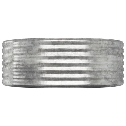 Jardinera Arriate Acero Galvanizado Plata 322x100x36 Cm_3