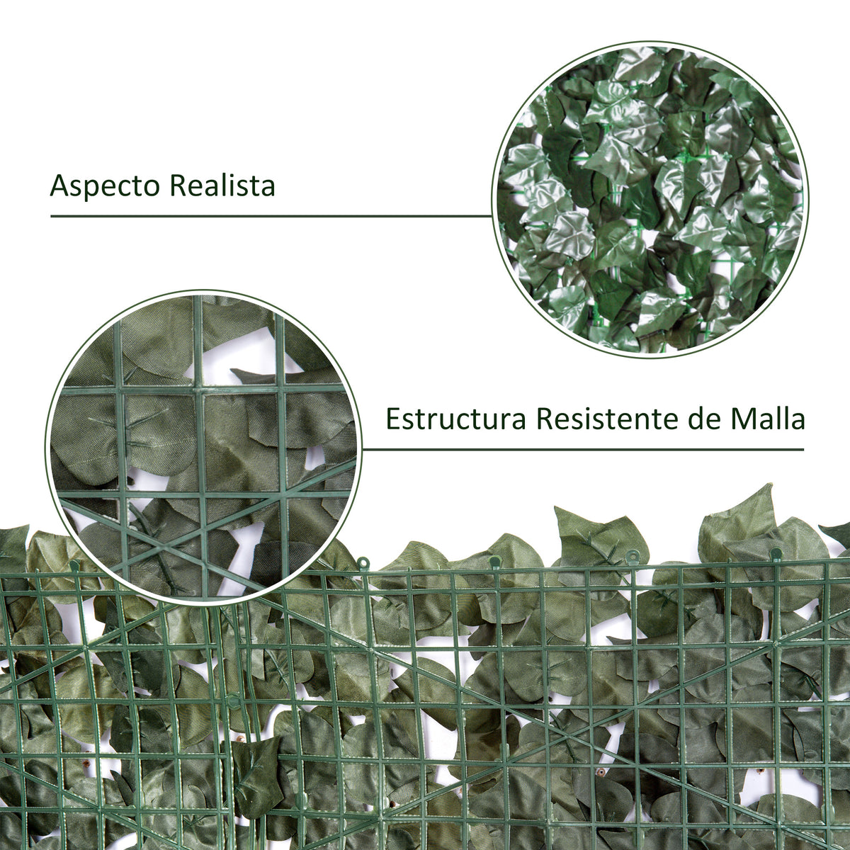 Seto Artificial Outsunny Pe Verde 240x100x1 Cm_5