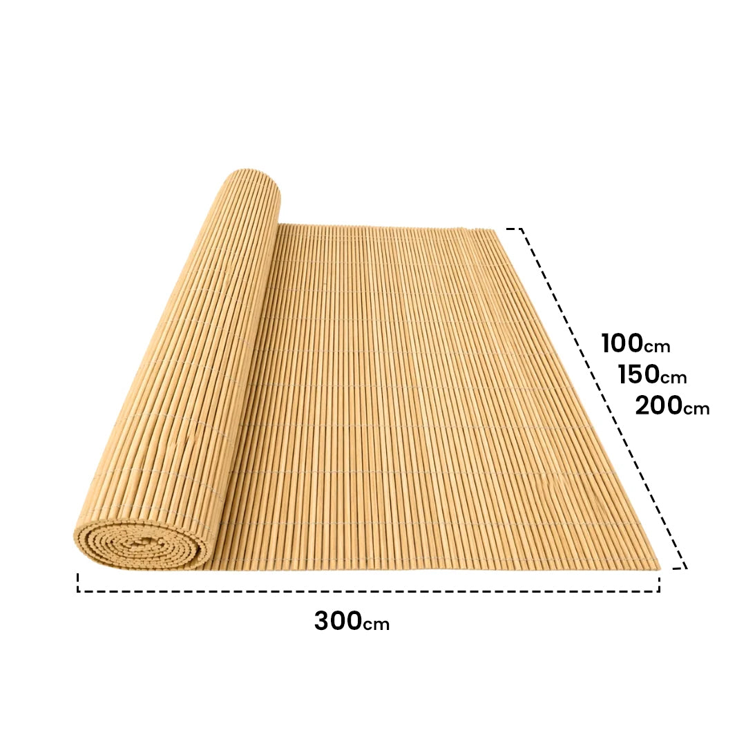 Cerramiento De Mimbre Ecológico Lop - Bambú Oscuro 1,8x3 M / Multicolor_2