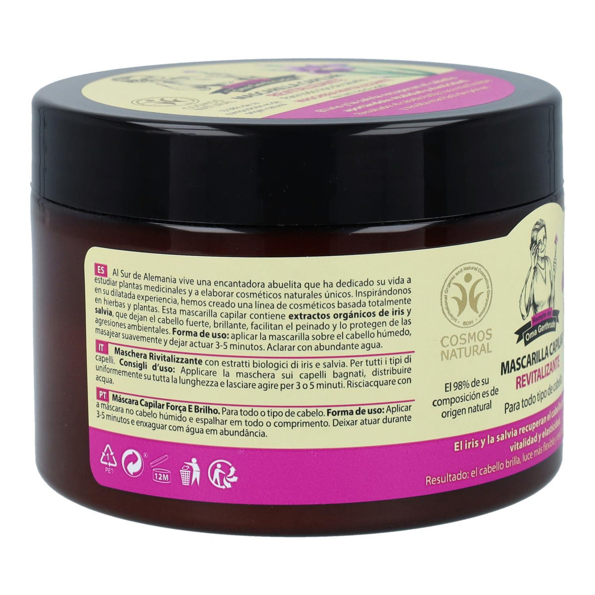 Mascarilla capilar revitalizante cabellos normales  Oma Gertrude, 300 ml