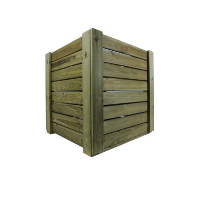 Macetero De Madera Eko Xxl Vidahuerto Para Árboles Y Plantas Grandes 80x80x80 Cm._2