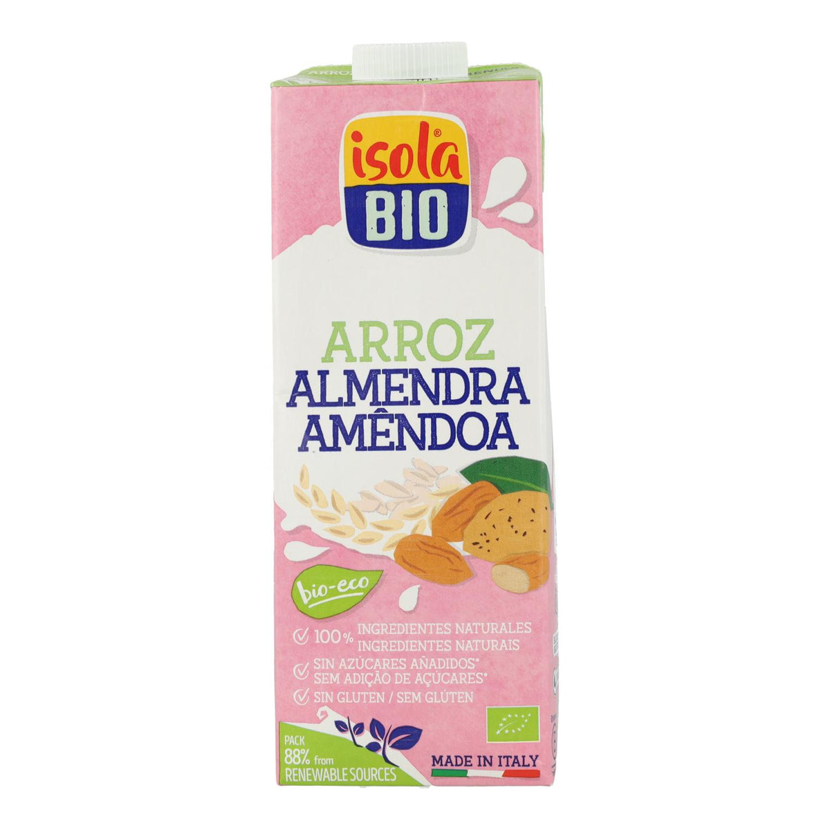 Bebida de Arroz y Almendras Bio Isola BIO 1 L
