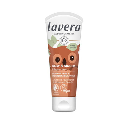 Crema hidratante ultra sensitive Bebés &amp; Niños con Aloe, Lanolina y Manteca de Karité, Lavera 75 ml