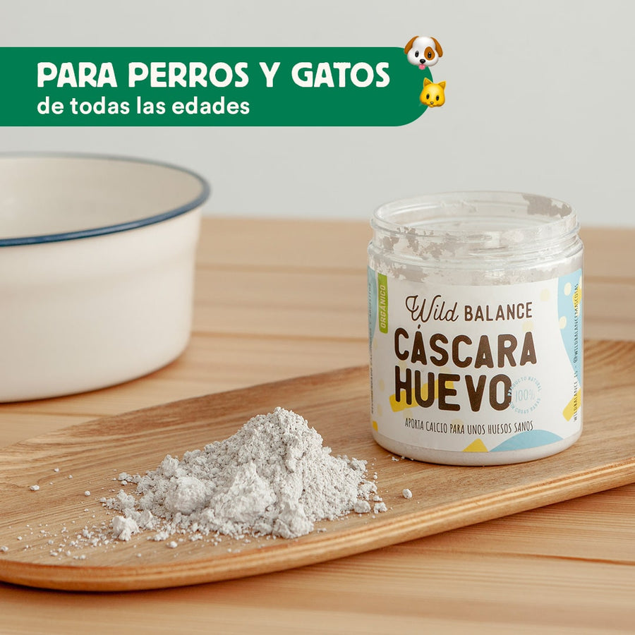 Cáscara de Huevo Orgánica Suplemento para mascotas Wild Balance 140 g