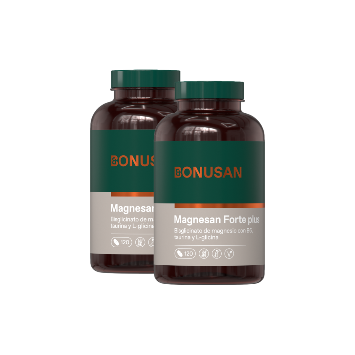 Pack 2x Magnesan Forte plus, Bonusan, 60 tabletas