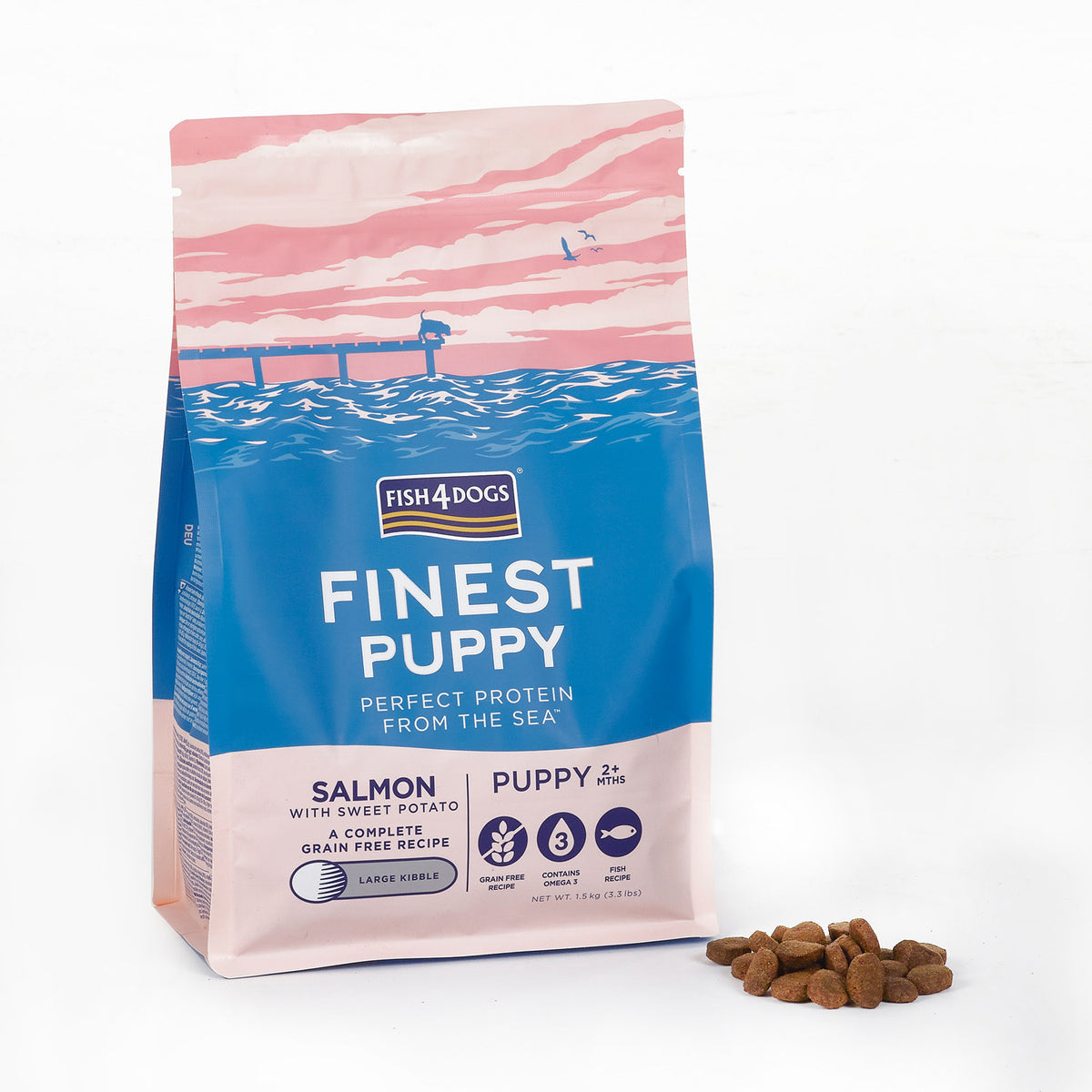 Fish4dogs Pienso Para Cachorro Sin Cereales – Salmón Y Boniato 1,5 Kg_0
