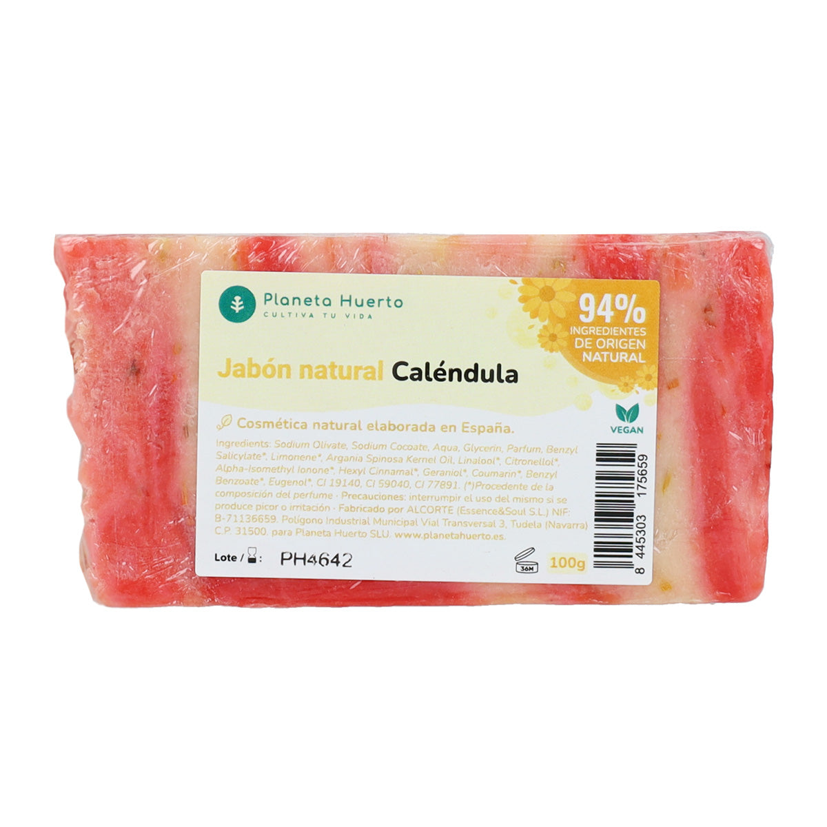 Jabón natural a base de aceite de oliva y caléndula Planeta Huerto 100 g