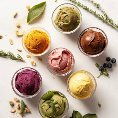 Pack Mix Helado Artesano Eco Sin Gluten Ni Azúcar Refinado Mango&amp;Maracuyá Granada&amp;Naranja Runakay 6x460ml/400g_2